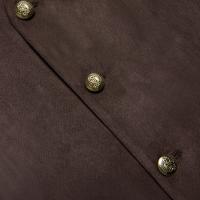 Chaleco informal de gamuza sintética de vaquero occidental para hombre, chaleco ajustado con cuello en V para ciclismo de motor y graduación, ropa social para hombre - details 12