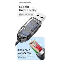 Receptor Bluetooth 5,3, reproductor Mp3 sin corriente para coche, adaptador 3.5aux, aislamiento de llamadas, reducción de ruido, nuevo - details 2