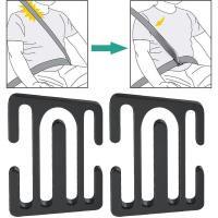 Clips de Metal para cinturón de seguridad de piezas para adultos, ajustador de cinturón de seguridad Universal para todos los modelos de automóviles, adecuado para niños, hombre gordo, adultos, negro, 2 uds. - details 6