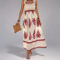 Verano nuevo vestido estampado elegante y elegante de moda para mujer - details 6