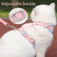 Collar de Gato con Correa Ajustable para Perro de Bolso Escape Prueba Caminata al Aire Libre Set de Collar y Correa para Gatos Chihuahua Pug - details 3