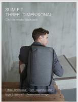 Mochila de viaje multifuncional para hombre, bolsa impermeable antirrobo para ordenador portátil de 15 pulgadas con recarga USB mejorada - details 2