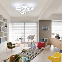Lámpara de Techo LED Goeco 40W Iluminación Blanca Fría Moderna 3 Cabezas de Pétalos - details 8