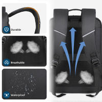 Mochila De Negocios impermeable para hombre, morral de viaje para ordenador portátil con puerto de carga USB, gran capacidad, 15,6 pulgadas - details 13
