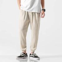 2024 Pantalones de talla grande estilo chino pantalones de lino para hombres pantalones de lino de algodón para hombres Leggings - details 9