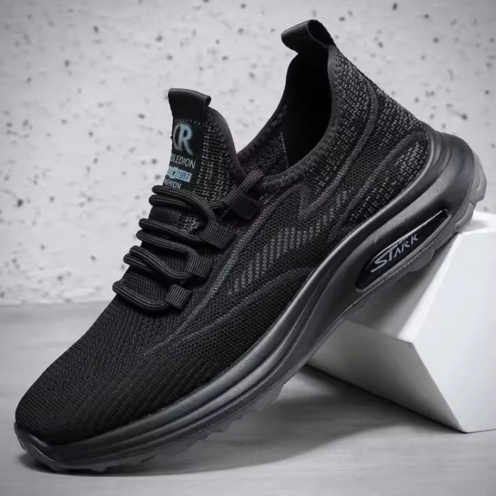 Zapatos Transpirables de Verano Versátiles Casuales para Hombres Zapatillas Deportivas Tejidas y Volantes - 1