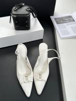 Temperamento francés bolsa cabeza sandalias nueva trasera stiletto vacío tacones altos socialite cabeza puntiaguda boca poco profunda zapatos individuales - details 30