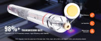 SucceBuy Tubo láser de CO2 de 90 W, 49,2 pulgadas (1250 mm) de longitud para grabador láser, tubo cortador láser de vidrio de borosilicato - details 1