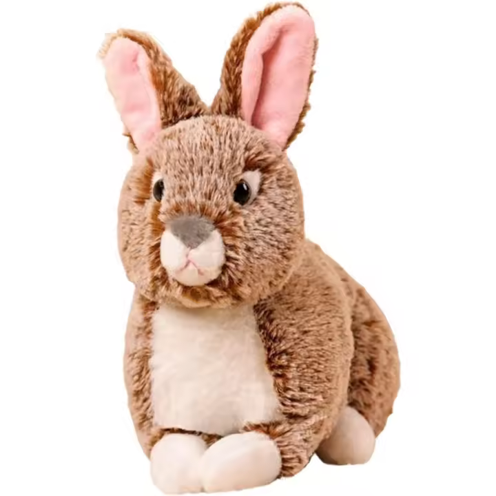 Conejo de Peluche Suave de Algodón Gris Equipo de Juguete de Lujo para Decoración de Animal - 1