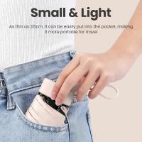 Mini Paraguas de viaje plegable, accesorio con funda de cápsula, compacto, resistente al agua, 6 unidades - details 3