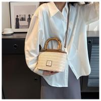 Bolso Cruzado de Verano 2025 Bolso de Mano Tejido de Paja para Mujeres - details 9