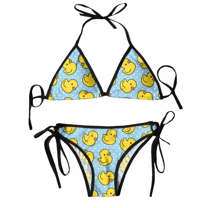 Bikini Femme 2024 e Conjunto de dos piezas de pato lindo de dibujos animados para mujer - 1
