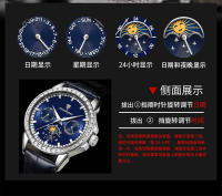 Cinturón de lujo de marca suiza Reloj para hombre Reloj multifuncional de moda - details 11