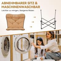 Silla de camping acolchada cómoda portátil de algodón al por mayor, silla plegable para exteriores, picnic, pesca, carga 136 kg - details 4
