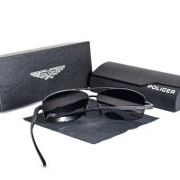 2025 POLICER Gafas de Sol Pilot para Hombre UV400 Polarizadas, Regalo Familiar para Viajes y Piscina, Diseño Retro Italiano - details 7