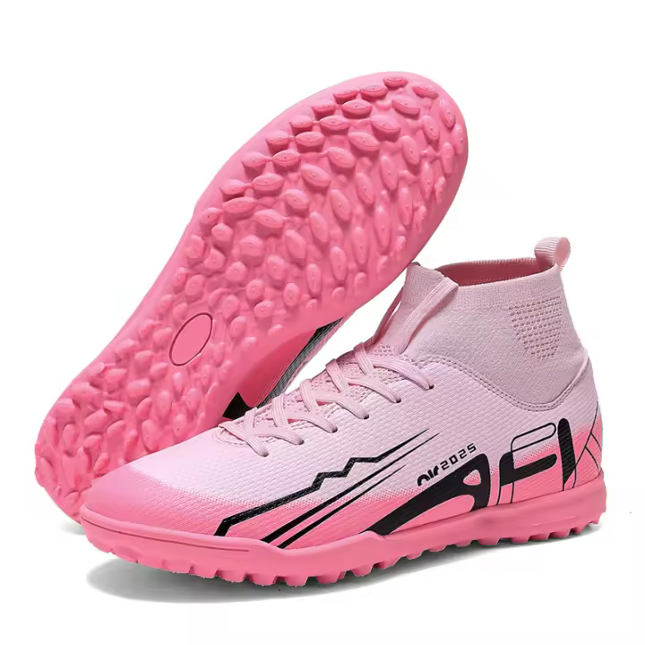 Zapatos de fútbol de caña alta para hombre y mujer de otoño TF spikes AG roto picos - 1