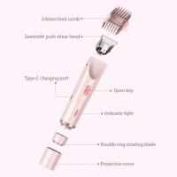 Afeitadoras eléctricas 3 en 1 de doble cabezal para mujer, suavizan la cara sedosa húmeda/seca, áreas privadas del cuerpo, depiladora indolora impermeable IPX7 - details 10