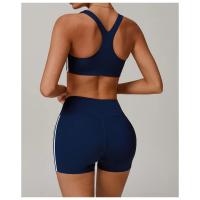 Sujetador deportivo de alto soporte con cuello en U y espalda en Y, ropa deportiva gruesa para mujer, Top deportivo - details 7