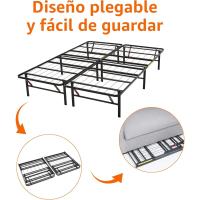 montaje sin herramientas, permite almacenar debajo de la cama, 90 x 200 cm, 35,5 cm, Negro - details 17