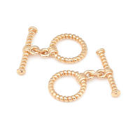 Pulsera de Tirantes Geométricos de Latón Dorado 18K Clasps para Hacer Joyería DIY - details 28