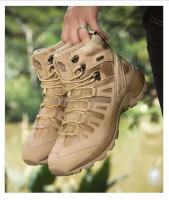 Nuevas llegadas zapatos deportivos de escalada tácticos para hombres para senderismo al aire libre y seguridad en el trabajo botas de desierto de otoño estilo de combate - details 9