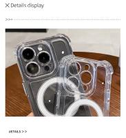 Funda Transparente Magsafe de Lujo Carga Inalámbrica A Prueba de Golpes Magnéticos - details 4