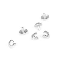 3MM 3.5MM 4MM Latón Color Oro 18K Sólido Hueco Tapas de Cierre con Orificios para Perlas, Suministros para Fabricación de Joyería, Accesorios - details 17