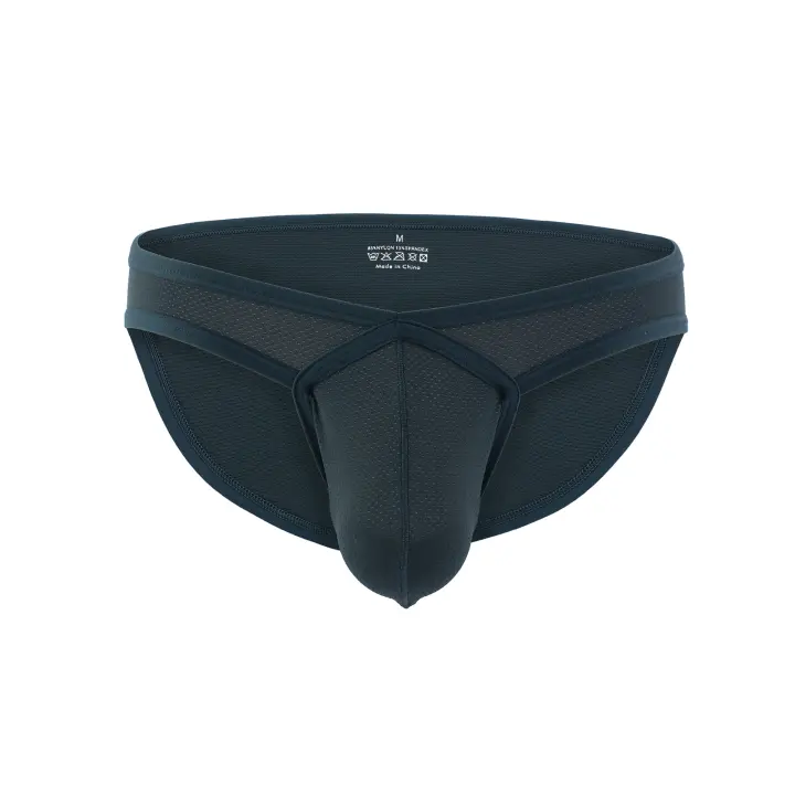 Hombres Sexy De Tiro Bajo Bulto Pouch Calzoncillos Calzoncillos De Malla Ropa Interior Bragas Bikini Hombre Hombre Hollow Lencería Slips - 1