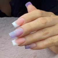 24Pcs Uñas Postizas Largas Cuadradas Estilo Francés Falsas Uñas Desmontables Toppers De Uñas Completos Para Manicura DIY Y Salon - details 6