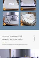 Mosquitera plegable sin fondo, mosquitera portátil para ventana, tienda de campaña, dosel para cama, cama de bebé - details 4