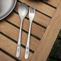 Palillos, cucharas, tenedores de titanio ligeros para acampar, villas al aire libre, fideos, arroz, senderismo, picnic, pesca - details 4