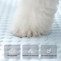 Cama para perro tipo sofá, transpirable, refrescante, antideslizante, suave, lisa, cómoda, extraíble, para verano. - details 9