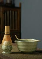 Juego de té Matcha japonés de cerámica de bambú, 5 uds., calidad alimentaria con boquilla, cuenco para mezclar, agitador japonés reutilizable seguro - details 3
