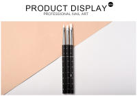 Pincel de Arte de Uñas KADS para Extensión de Gel UV Plano y Maniato DIY con Mango de Estrás Herramienta de Manicura - details 7
