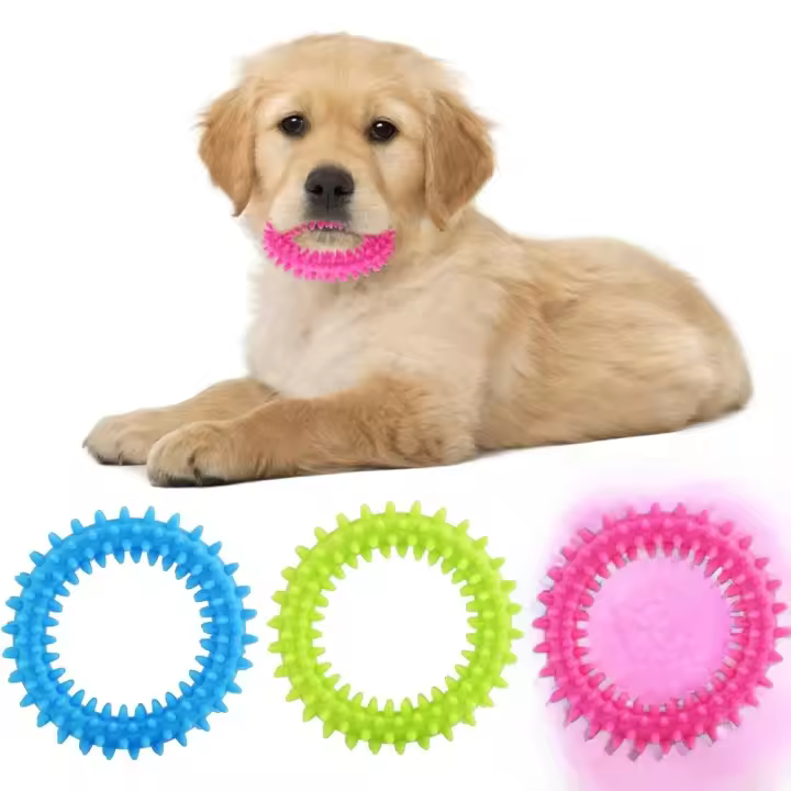 Juguetes masticables para la dentición de cachorros, 3 piezas, limpia los dientes de las mascotas, calman la picazón para perr - 1