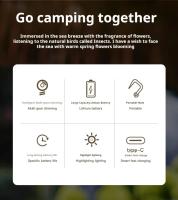 Linterna de Camping LED Retro Luz de Camping Portátil, Sin Ajuste, Impermeable, Recargable para Exteriores - details 1