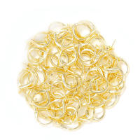 Latón color oro de 18 quilates, compatible con cuentas de medio agujero con ganchos de medio pasador para pendientes, joyería de alta calidad, accesorios para manualidades. - details 47