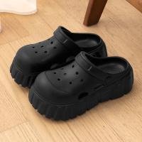 Zapatos de verano para mujer, sandalias de playa con suela gruesa de EVA, pantuflas antideslizantes de moda, sandalias de aumento de altura para interiores y exteriores - details 2
