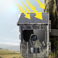 Cámara de rastreo Solar cámara de caza con energía Solar de 24MP 1080P visión nocturna infrarroja cámara de observación de vida silvestre grabadora de fotografías y vídeo - details 10