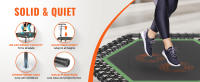 SucceBuy Mini trampolín, 54,5 pulgadas, carga de 450 libras, mango ajustable, tubos de acero de primera calidad + tapete de PP + cuerdas elásticas - details 1