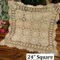 Mesas de corcho ENCE hechas a mano, manteles cuadrados de crochet, varios tamaños a elegir - details 2