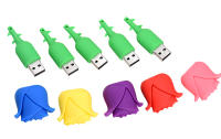 JASTER Drive USB Floral de 64GB Llavero de Memoria en rojo, azul, amarillo, rosa - details 3