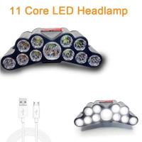 Linterna LED de 11 núcleos ABS Impermeable Luz para Pesca Camping Actividades al Aire Libre - details 1