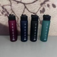 Botella de Agua Deportiva Portátil de 750ML Taza de Agua para Fitness al Aire Libre a Prueba de Fugas con Marcador de Tiempo Libre de BPA - details 1