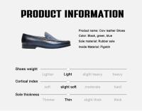 Zapatos informales antideslizantes de cuero británico de negocios, tacón bajo, zapatos de hombre transpirables de primavera - details 10