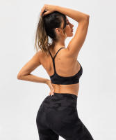SHINBENE Sujetador Deportivo de Yoga para Mujeres con Estampado Camuflaje Diseño de Espagueti y Tirantes Delgados Fitness Gimnasio XS-XL - details 6