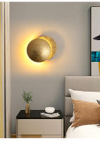 Lámpara de pared moderna nórdica TOMAX - Diseño redondo Eclipse para dormitorio, sala de estar y pasillo |   Iluminación ambiental artística con garantía de 1 año - details 4