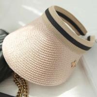 Gorra de Paja Hecha a Mano para Mujer en Verano 2019 Gorra de Visera Anti-UV - details 5