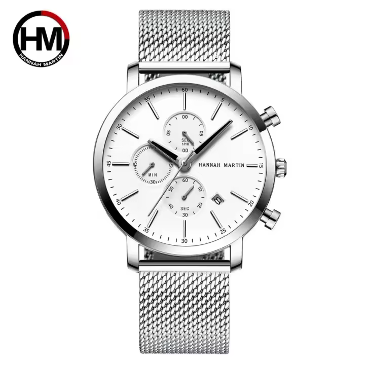Reloj de Pulsera de Acero Inoxidable con Dial Pequeño Reloj de Negocios Impermeable con Correa de Cuero Automático Multifuncional de Marca Superior - 1