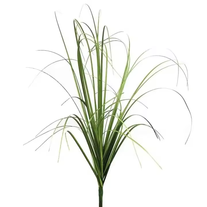 Decoración del hogar de hierba pequeña simulada para decorar pastizales, cañas, cebollas y plantas verdes falsas. - 1
